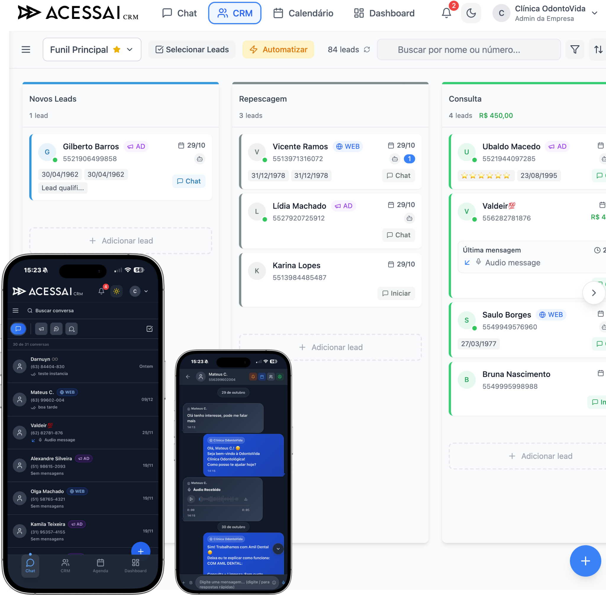 AcessAí CRM - Versão Mobile