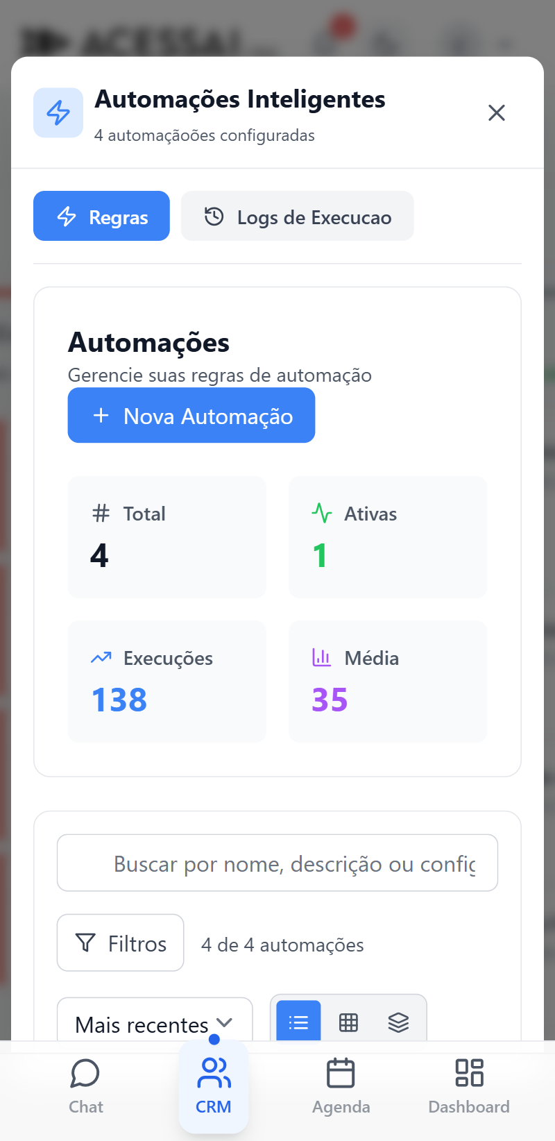 Automações Mobile